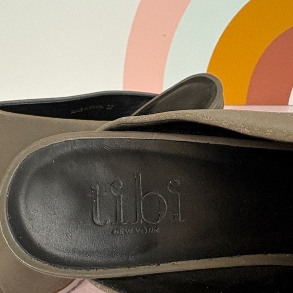 Tibi Taupe Open-Toe Heels - Picture 2 of 5
